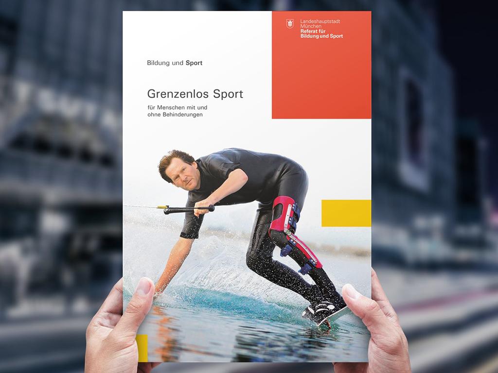 Grenzenlos Sport eine inklusive Broschüre für Behindertensportarten in der Landeshauptstadt München in einfacher Sprache
